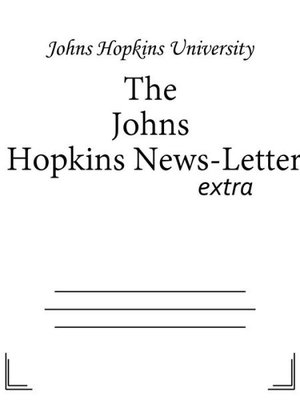 cover image of The Johns Hopkins News-Letter